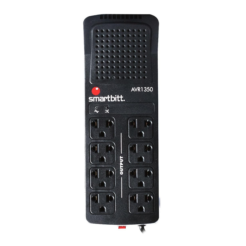 Regulador de Voltaje Smartbitt 8 Contactos 1350 VA / 675 W