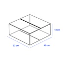Caja para Empaque Cartón Corrugado, 32x32x14 cm, 23 ECT