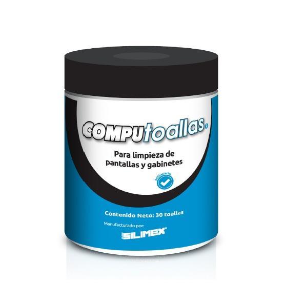 Silimex CompuToallas para Limpieza de Pantallas y Gabinetes, 30 Piezas(COMPUTOALLAS)