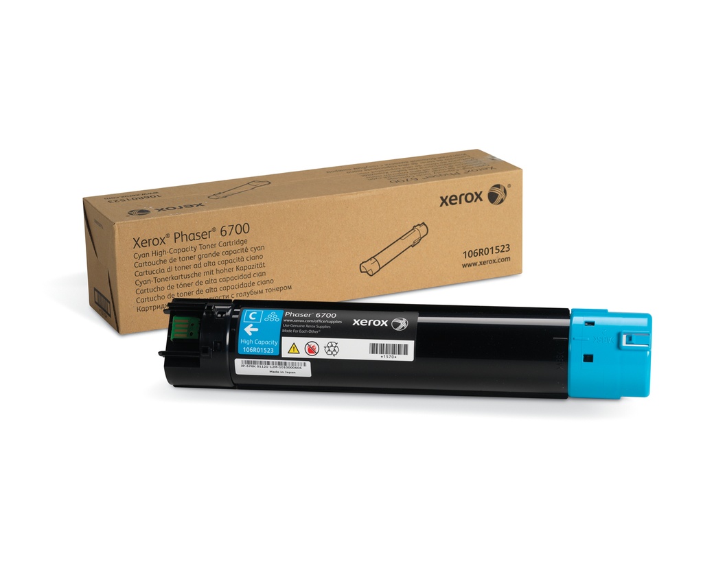 TONER CYAN P/PHASER 6700 12,000 PAGINASALTO RENDIMIENTO (106R01523)