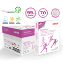 Papel Bond Xerox Marathon Carta 70 g/m² 99% de Blancura Caja con 10 Paquetes de 500 Hojas c/u