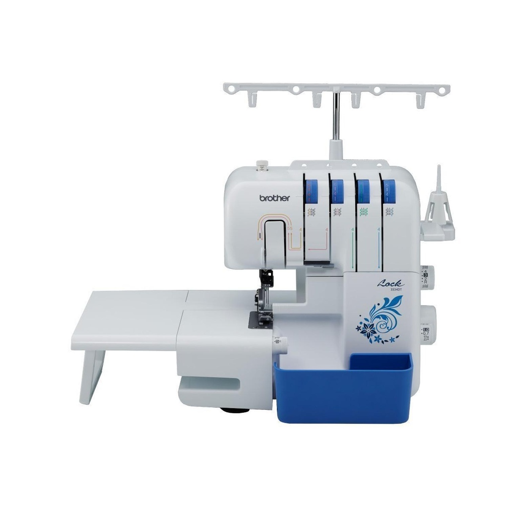 Máquina de Coser Overlok Brother 3534DT, 8 tipos de puntadas, máquina de sobrehilado, con mesa de ex