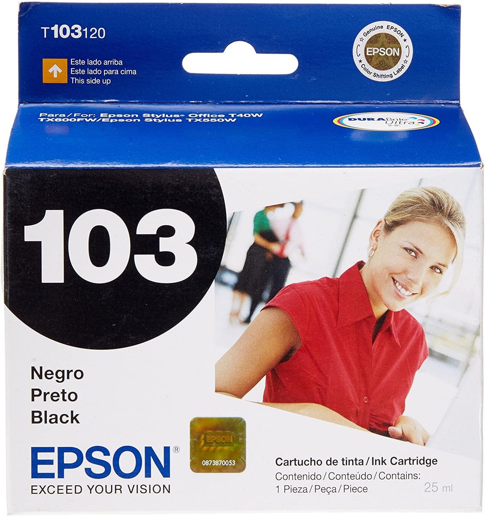 Cartucho Epson 103 color Negro, 995 Páginas/T103120-AL