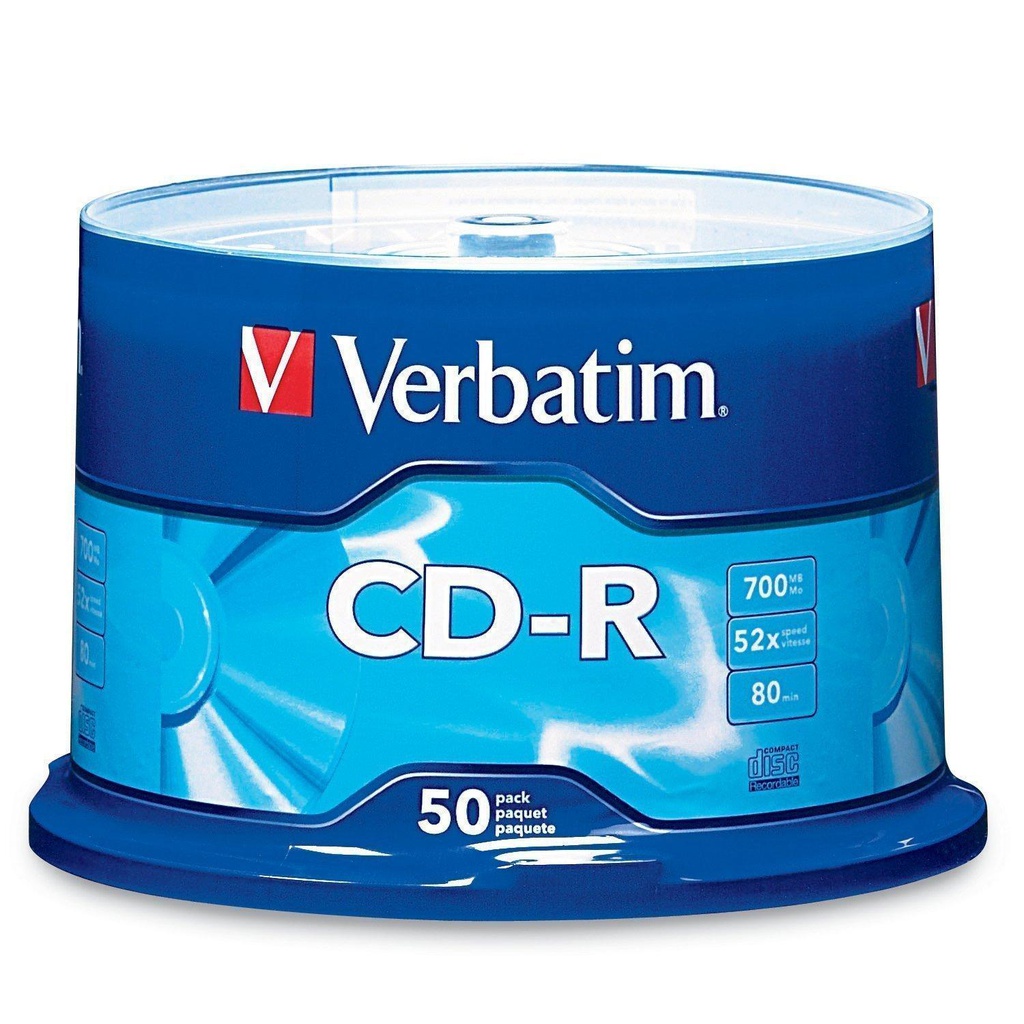 D-R Verbatim 700 MB - 80 Minutos 50 piezas / 94691