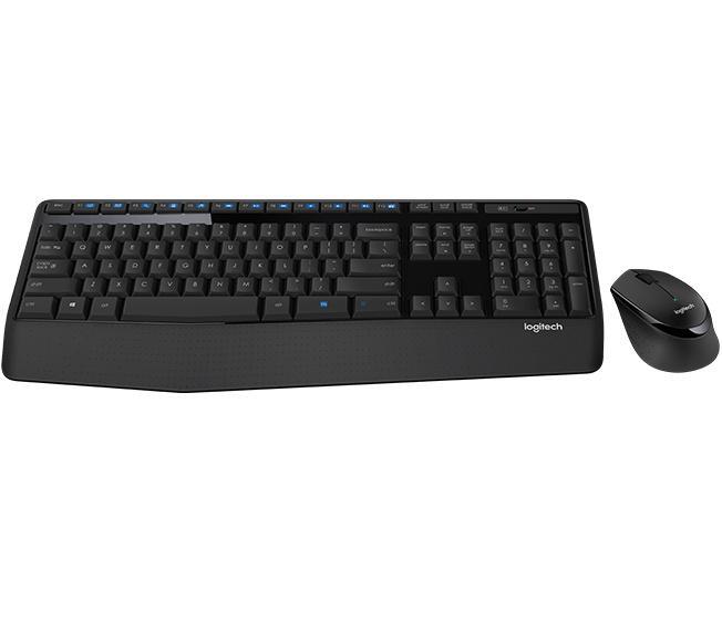 Kit de Teclado y Mouse Logitech MK345, Inalámbrico, USB, Negro (Español)