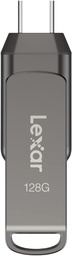 [LJDD400128G-BNQNU] Memoria USB Dual Lexar JumpDrive D400 128GB Tipo C USB 3.1 / LJDD400128G-BNQNU