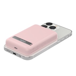 [BBC010-PK] 5,000mah Power Bank Magnetica Qi 7.5W + Kick Stand Pink BBC010-PK