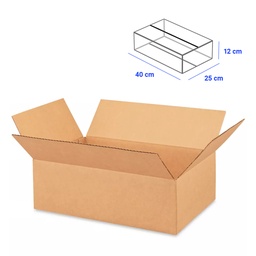 [84275] Caja para Empaque Cartón Corrugado, 40x25x12 cm, 23 ECT