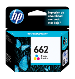 [CZ104AL] Cartucho HP 662 Tricolor, 100 Páginas
